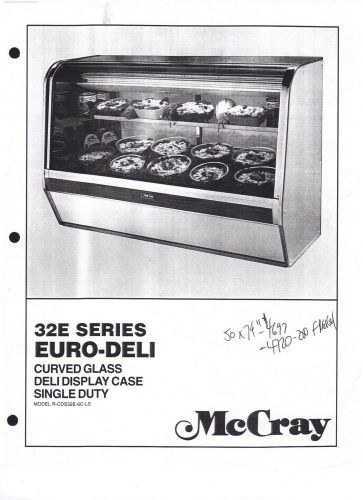 McCray Euro-Deli Curved Glass Display Deli Case