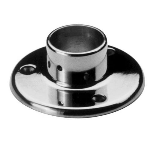 Lavi Industries 10-512/1H 4&#034; Polished Chrome Floor Flange 1-1/2&#034; OD