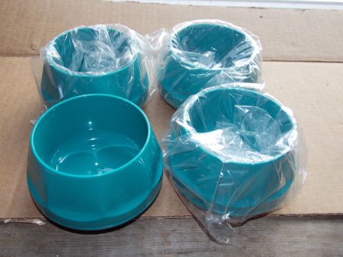 Dinex The Heritage Collection Insulated Lot Of 4 Teal Bowls 9oz #4300