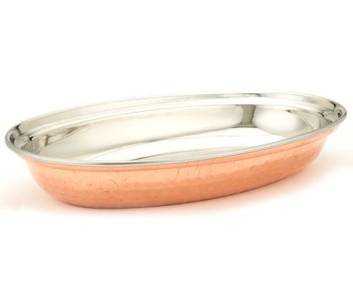 Copper/Stainless Steel Au Gratin Oval Dish - 14 Oz.