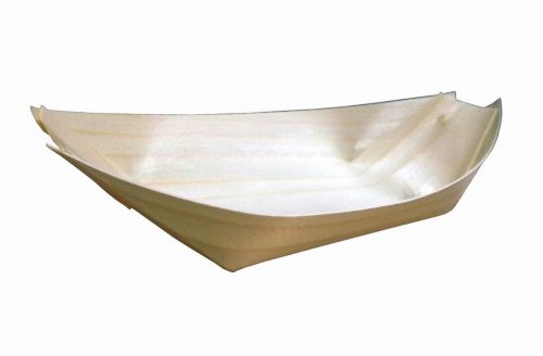 Pine Wood Disposable Canape Boat, 47814.   05182