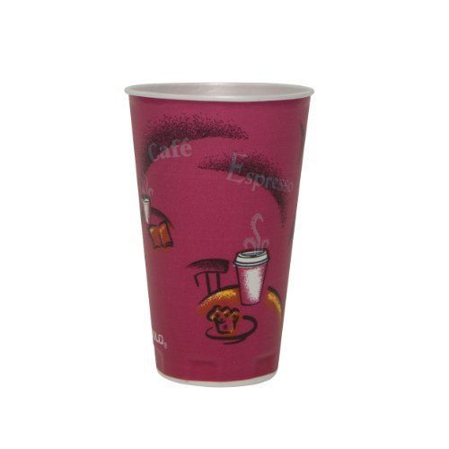 Solo x16n-0041 16 oz. trophy foam cups bistro (15/50) for sale