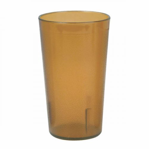 32 oz. Amber Plastic Tumbler Drinking Cup Scratch Resistant- 12 Piieces Included