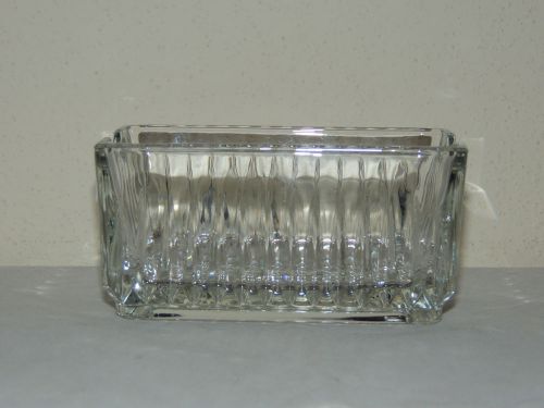 Lot, QTY of 11 Clear Glass Square Sugar Packet Containers. Restaurant, Bar 4.25&#034;