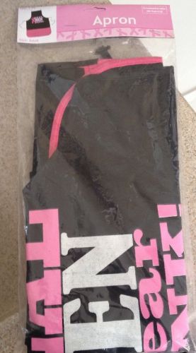Mens Breast Cancer Apron, New In Plastic, Size Adult, With Pockets