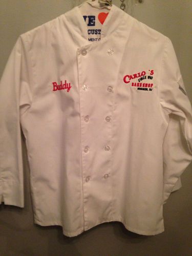 Cake Boss Chef Coat Youth Size Large Embroidered Buddy Carlos Bakery