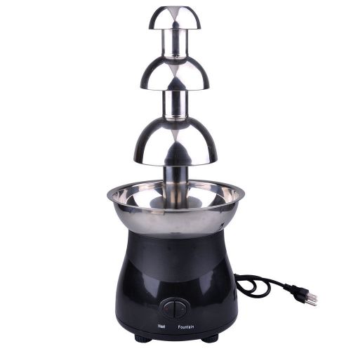 21&#034; 3 Tiers 6lb Chocolate Fountain Fondue Stainless Steel Wedding Party Catering