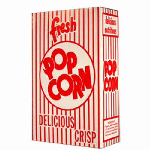 Paragon 1073 Classic Popcorn Boxes Jumbo 2.3 oz 50 Count