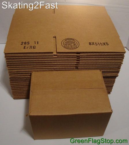 25 New 8&#034; x 5.5&#034; x 5&#034; Shipping Boxes Corrugated Cartons