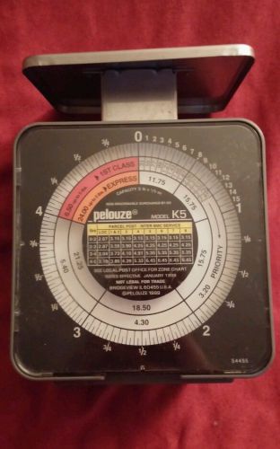 Vintage Small PELOUZE POSTAL SCALE model K5  Made in USA 1999