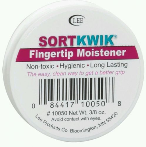 Lee Sortkwit 10050 Fingertip Moistener, Nontoxic, Odorless, 3/8 oz