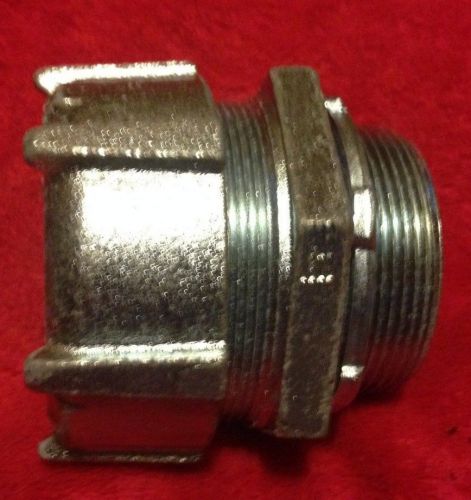 (lot of 5) thomas &amp; betts 5237 2&#034; liquidtight straight fmc conduit connector for sale