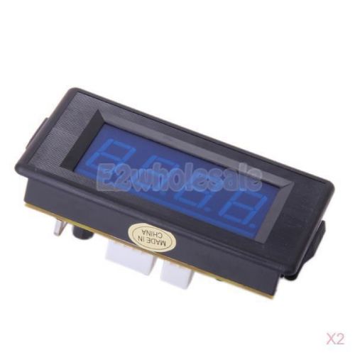 2x blue led 4-digital display dc5v - 8v 0 - 9999 up / down digital counter for sale
