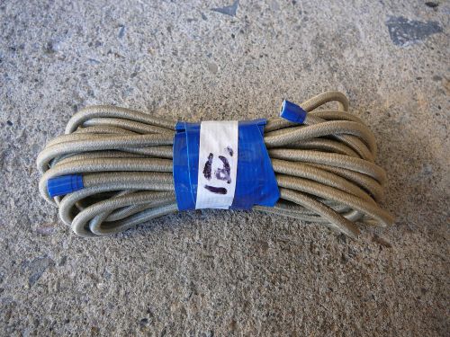 Gold micro nylon coated rubber rope shock cord 1/8&#034; x 12&#039; mini bungee cord for sale