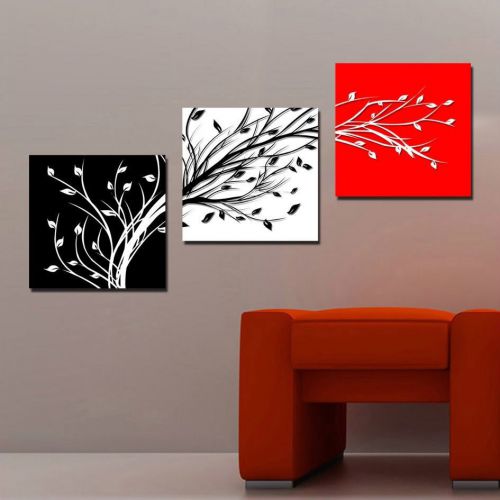 HD Canvas Print Abstract home decor wall art painting Picture/3PC-2 + frame