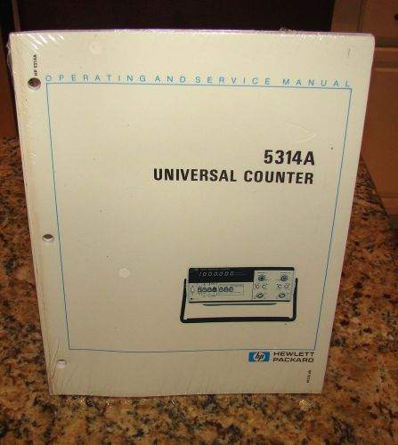 HP 5314A Universal Counter Operating &amp; Service Manual New Sealed