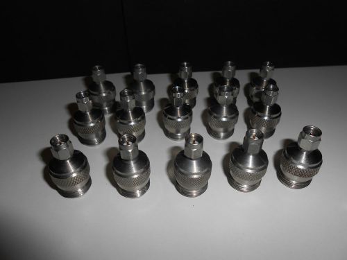 LOT of 15 High Quality adaptor SMA MALE To N FEMALE