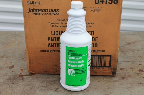 JOHNSON PROFESSIONAL WAX 04190 Liquid Defoamer, 32 oz., Bland, Bottle