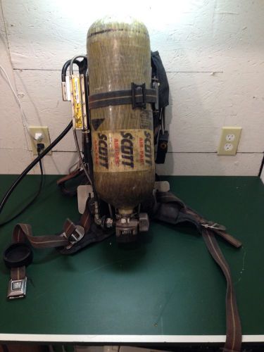 Scott ap50 with integrated pass, mask and bottle - complete unit 4500 psi for sale