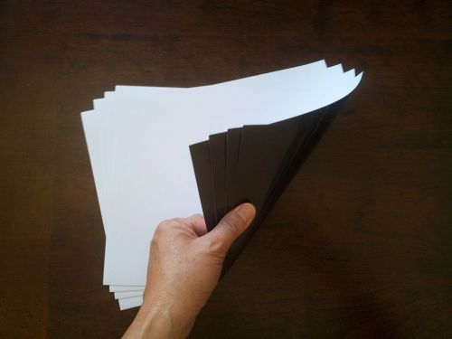 5 Printable Magnetic Sheets  Gloss  Printable Paper Magnet 8.5 x 11