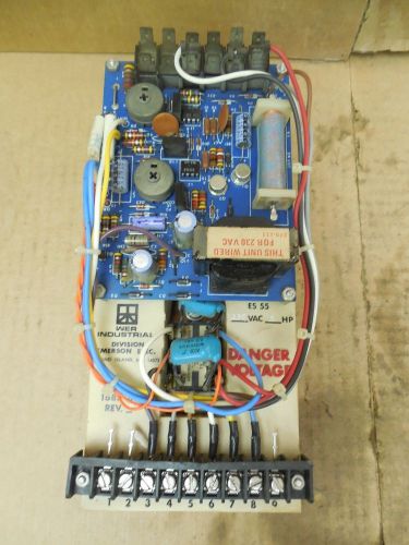 Emerson Wer Industrial DC Drive 1685-8001 16858001 Rev D 230 VAC 2 HP Used