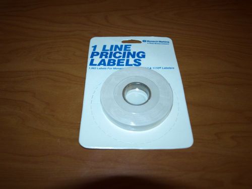 NOS 1 line pricing labels 1,063 Labels for Marnarch Marking 1105 &amp; 1110 Labelers