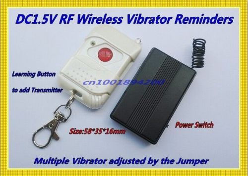 Dc1.5v vibrator rf wireless remote control vibrator reminders momentary 315/433 for sale