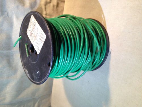 electrical machine tool wire green strand 600 volts VW-1 .020 insulation