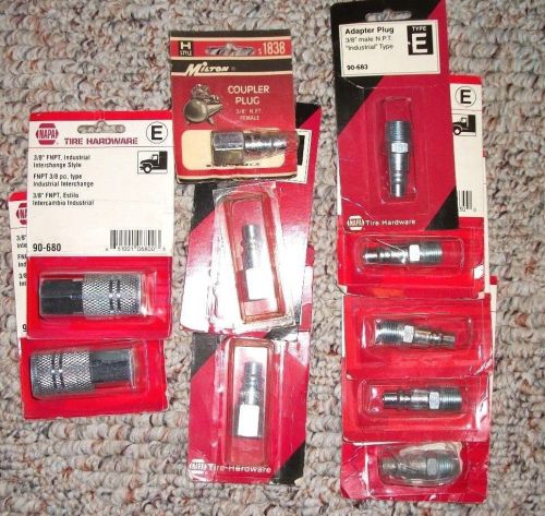 Quick Connect Air Fittings - 3/8&#034;NPT - Industrial - 10 Piece Assortment