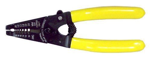 New 6 1/2&#034; Copper Wire Stripper &amp; Cutter w/ Yellow Cushioned Handle 8863WS