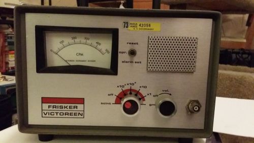 VICTOREEN FRISKER 495 Radiation Meter Counter Geiger - NASA or Ames Surplus??