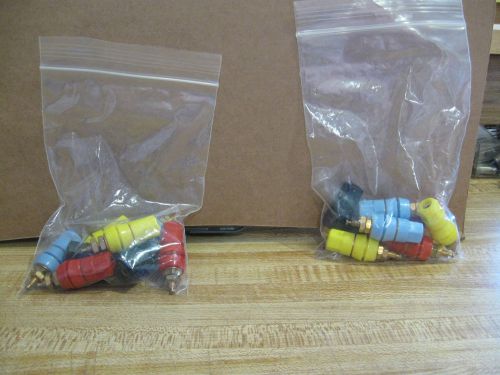 16 Banana Binding Posts in 4 colors, Red, Black, Blue, &amp; Yellow