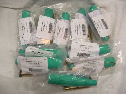 (10) marinco cls40mb-e cam type connectors green new for sale