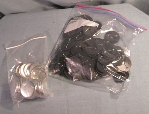 600 BUTTON SETS 1200 PARTS TO MAKE 2&#034; 50MM CIRCLE PINBACK PLASTIC BUTTONS SEE