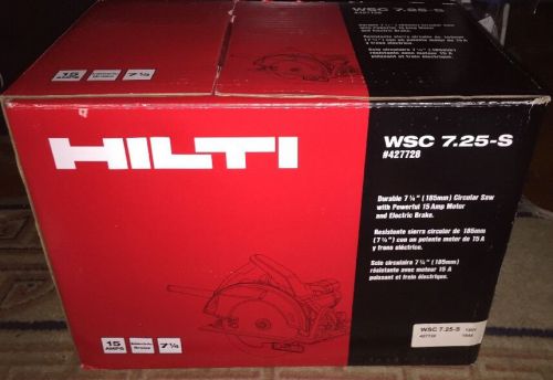 HILTI WSC 7.25-S Circular Saw New