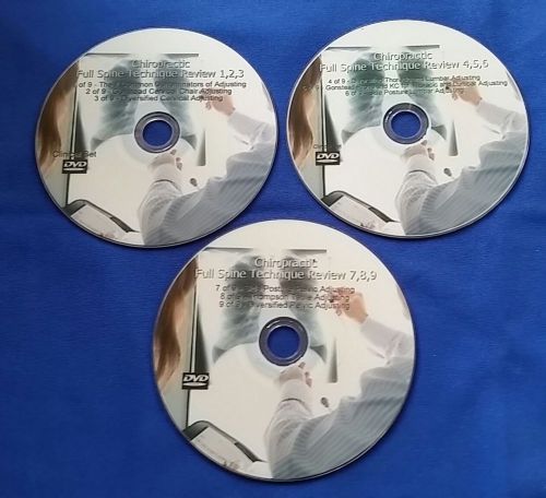Chiropractic Full Spine &amp; Extremity DVDs (6 DVDs)