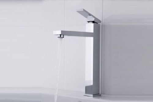 LINSOL TIANA SQUARE HIGH RISE BATHROOM BASIN SINK VANITY MIXER TAP / FAUCET