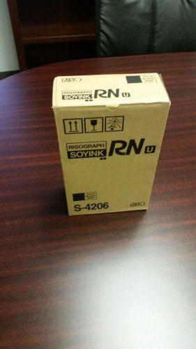 Risograph Black SoyInk Cartridges S-4206 *NEW OEM*