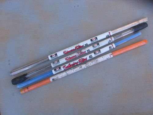 Harris stay-silv 15 brazing rods - 43 pieces / + stay-silv 40, stay-silv 50 rod for sale