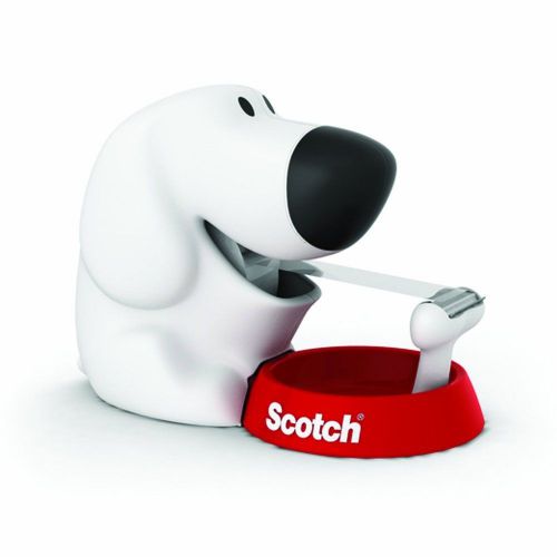 Scotch dog magic tape dispenser 1 roll of tape refillable doge space keep school for sale