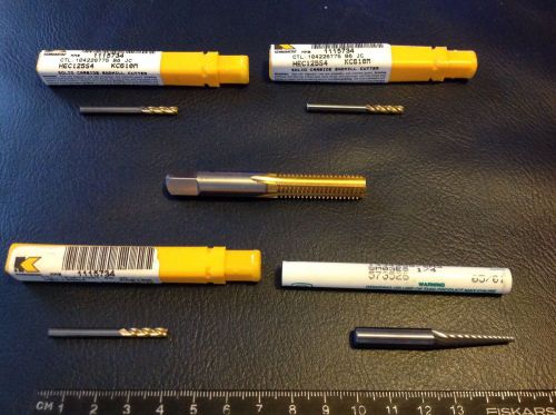 5 Drill Bits: 3 Kennametal, 1 Industrial Tooling, 1 Unknown