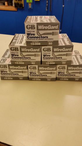 Gardner bender (6) boxes of 50 gray  gb 10-008 wire nuts***free shipping*** for sale