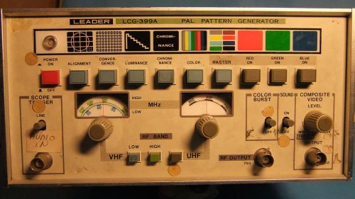 LEADER LCG399A  PAL PATTERN GENERATOR VIDEO SIGNAL SOURCE , Used