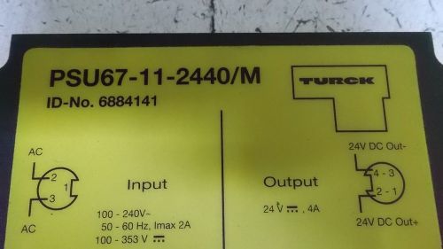 TURCK PSU67-11-2440/M POWER SUPPLY