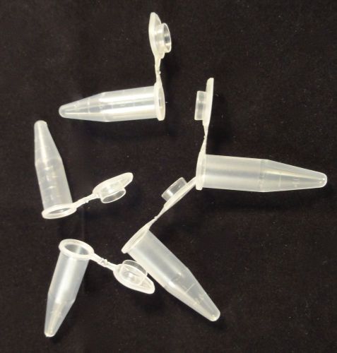 100/pk,1.5 ml Micro Centrifuge Tubes w/ Attached Snap Cap, Free Shipping, New