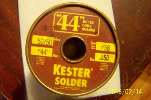 4lb+ Kester &#034;44&#034; Flux Solder 50/50 Resin Core #58 .050 Radio Electronic Vintage