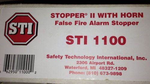 Fire stopper ii with horn fire alarm pull station cover sti 1100 for sale