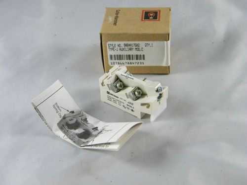 NEW ~  CUTLER HAMMER AUXILIARY CONTACT ~ PART # J20 ~ MODEL C ~ STYLE 9084A17G02