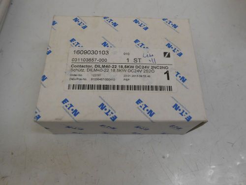 NEW EATON DILM40-22 DC-OPERATED CONTACTOR 18,5KW/400V