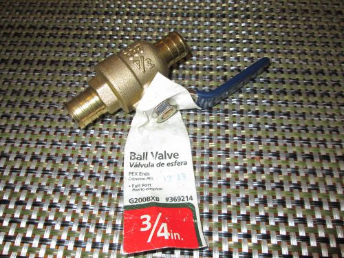 2 - 3/4&#034; ball valve g200bxb brass female in-line (american valve brand) for sale